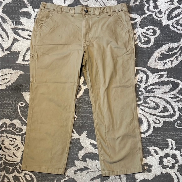Carhartt Men's Tan Work Pants size 44x30 - Picture 2 of 5